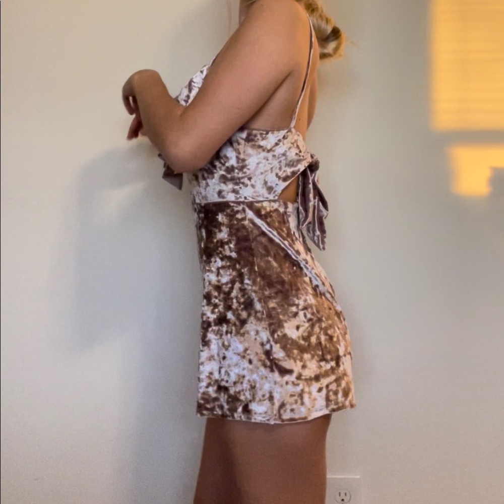 Urban outfitters velvet romper